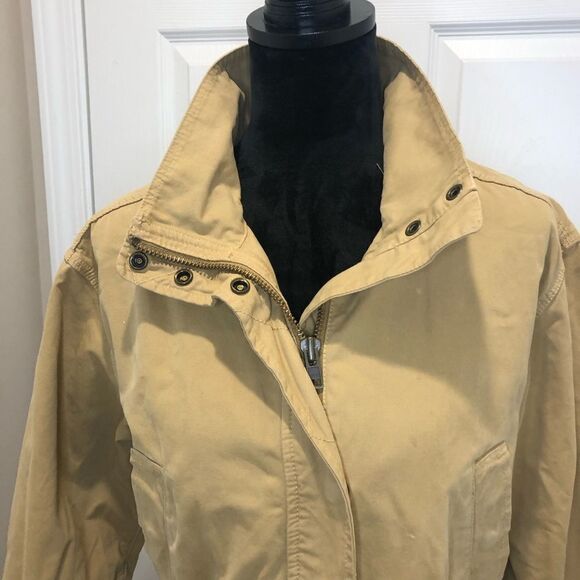 Madewell  khaki zip front jacket size small - Picture 9 of 14